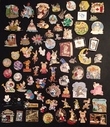 My bunny disney pin shadow box!