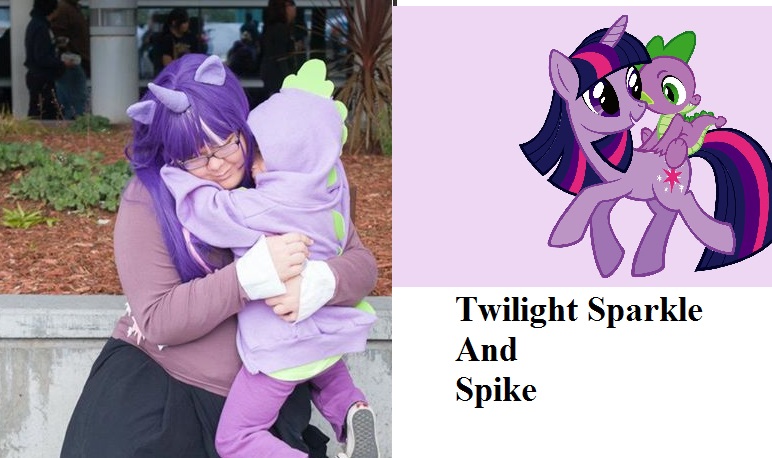 Twilight Sparkle And Spike Cosplay Lulu and Jake