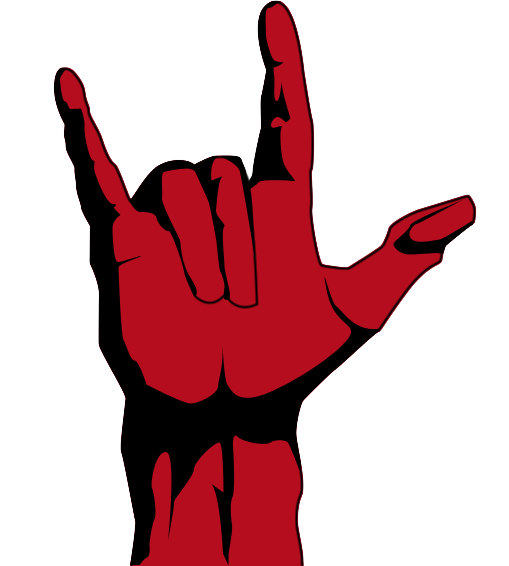 Rock hand vector