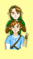 Link Breath of the Wild and Link Twilight Princess