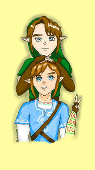 Link Breath of the Wild and Link Twilight Princess