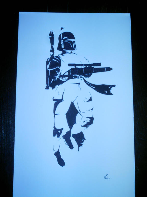 Boba Fett stencil by shaunmol on DeviantArt