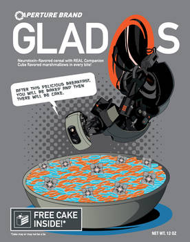 GladOs Cereal Tee Design