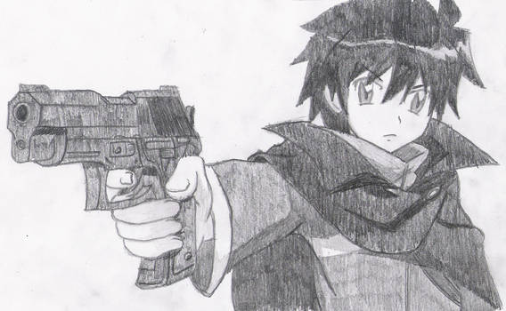 Saito With A Pistol