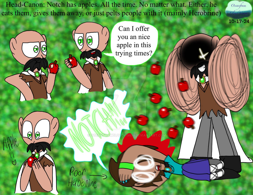 Minecraft - A Notch Head-Canon by oceanfoamcloudvision on DeviantArt