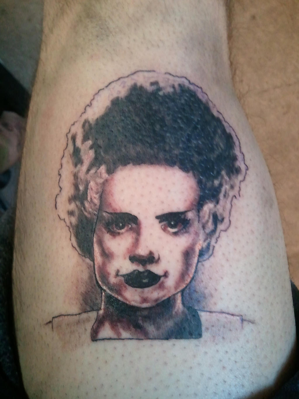 Bride of Frankenstein Tattoo by M1st3RSin1STeR on DeviantArt