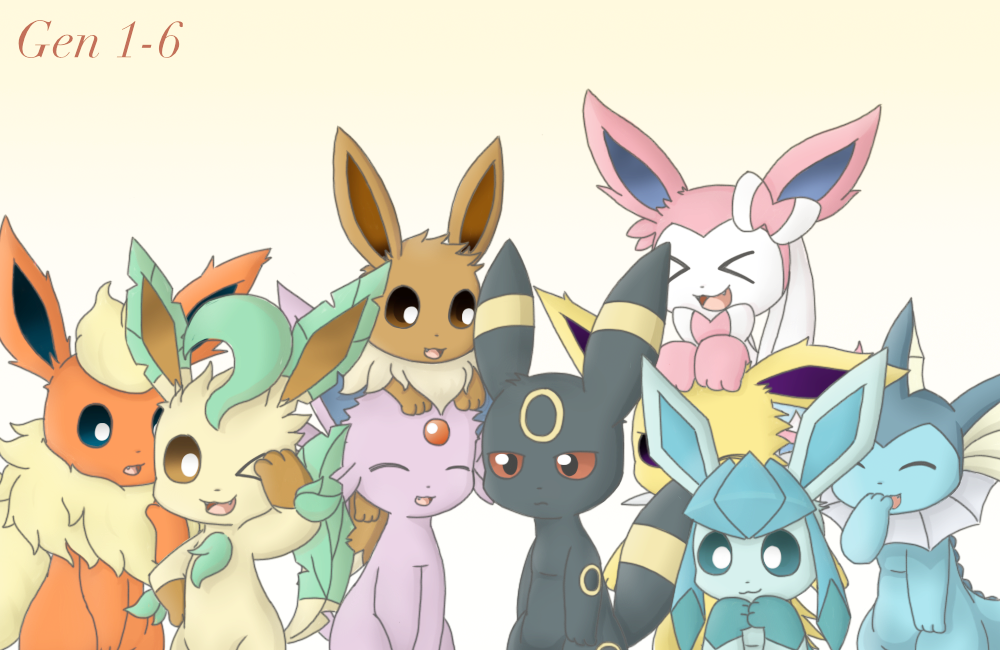 Eeveelution by EV-Zero on DeviantArt