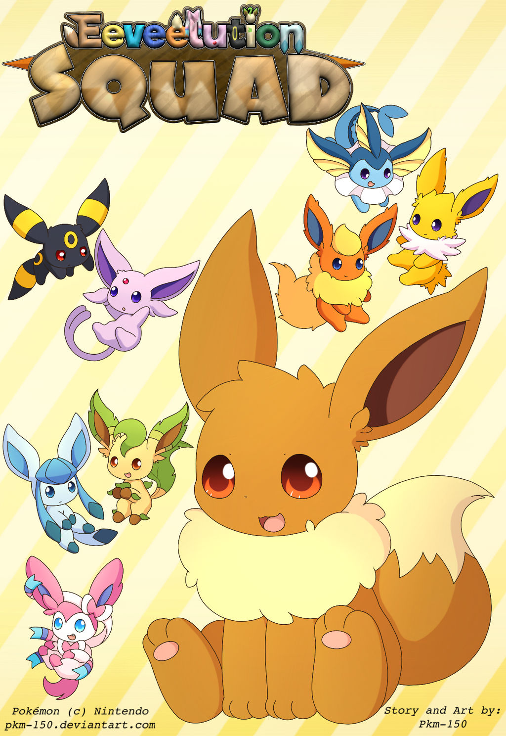 Pokemon Eeveelutions Double-Sided Hologram Poster – PandaGyoza Studios