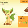 Bio: Leaf the Leafeon