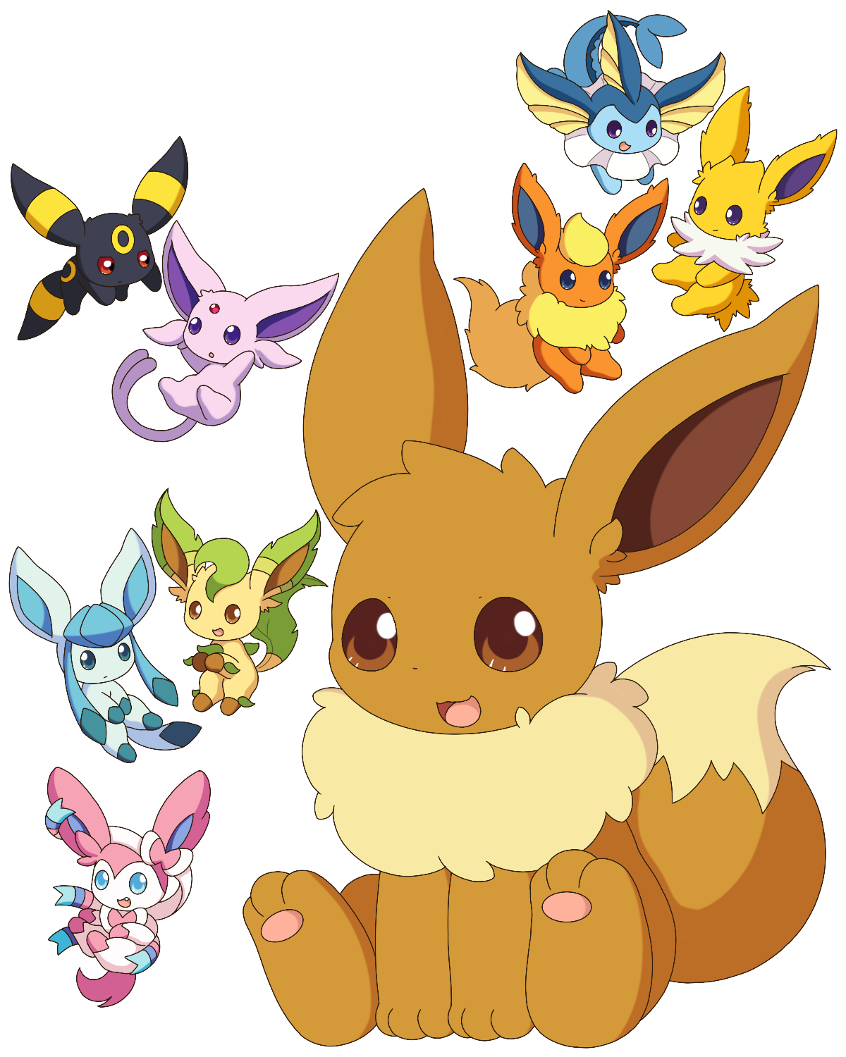 Eeveelution by EV-Zero on DeviantArt