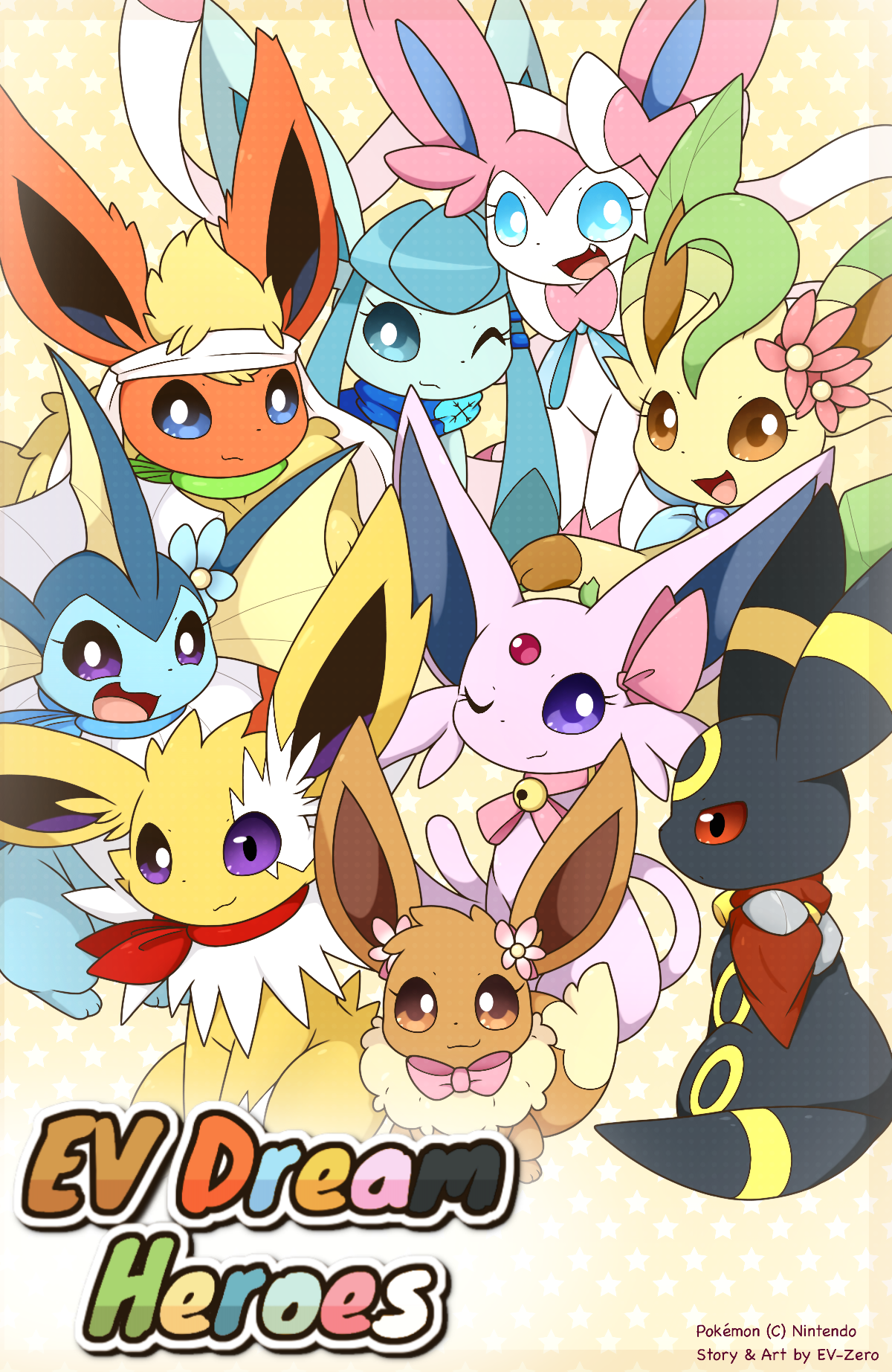 Shiny Eeveelution by EV-Zero on DeviantArt