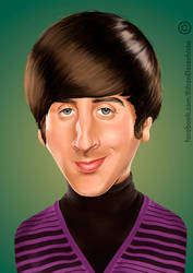 Caricature Howard Wolowitz