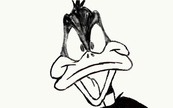Daffy Duck Pencil Drawing by joshuadrawsthings on DeviantArt
