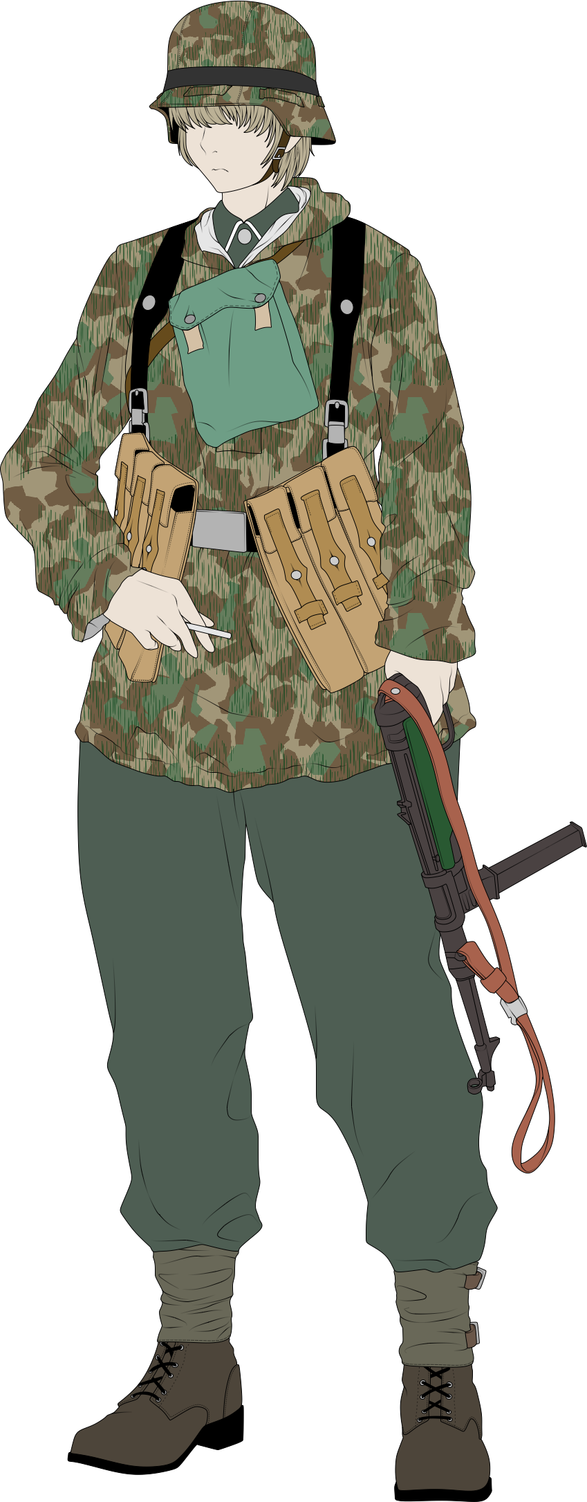 Wehrmacht Soldier Girl with Splittermuster 41 BS by Afelowartist on ...