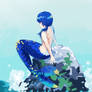 A very Blue Mermaid