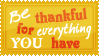 Be thankful..... by SavannaH09