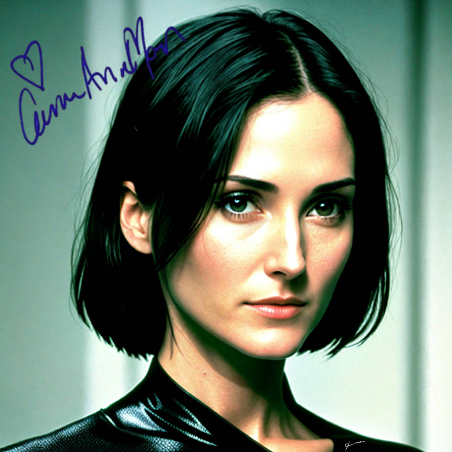 The Matrix: Trinity (with autograph) by PhoenixEight on DeviantArt