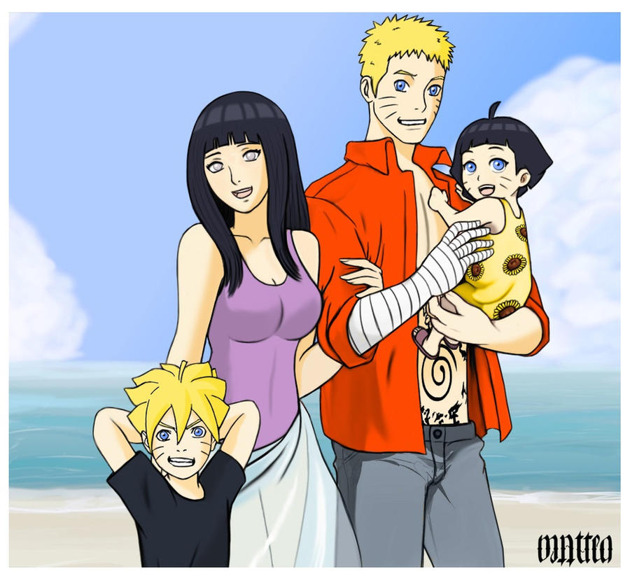 NaruHina - summer with family