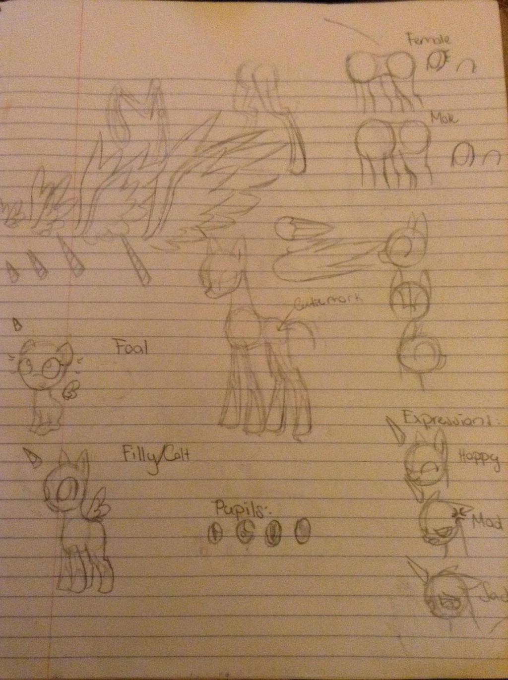 Mlp Reference Drawing Pony Reference Guide... (Tips for drawing ponies) by Skylatheunicorn on ...