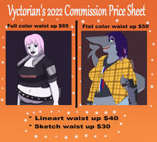 Commission Sheet 2022 Part 2 of 2