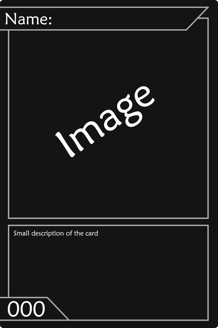 Collector Card Design 1 by PinwheelEon on DeviantArt