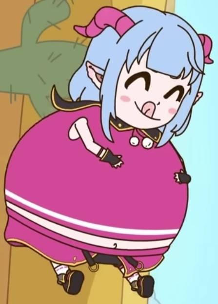 Anime girl inflation by yuyyyo on DeviantArt