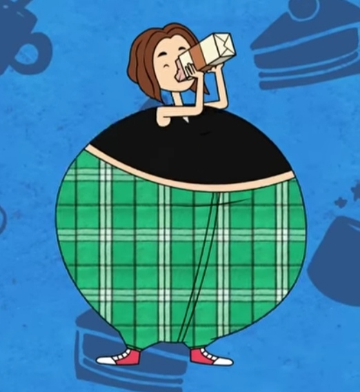 Stretchy pants girl inflation by yuyyyo on DeviantArt