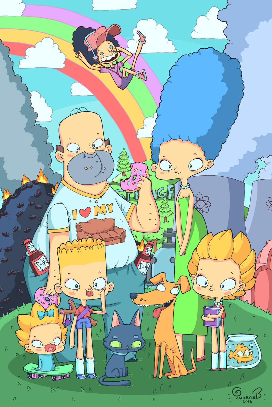 The Simpsons Vector Deviantart The Simpsons!!! by lost-angel-less on DeviantArt