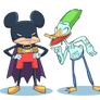 Mickey Bats and Donald Joker