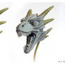 Dragon art doll head sculpt