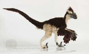 Dromaeosaurus raptor posable art doll