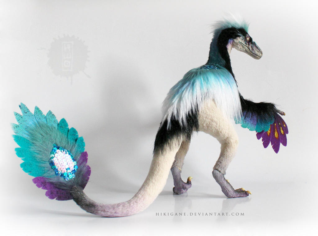 Turquoise Paradise Raptor posable art doll by hikigane on DeviantArt