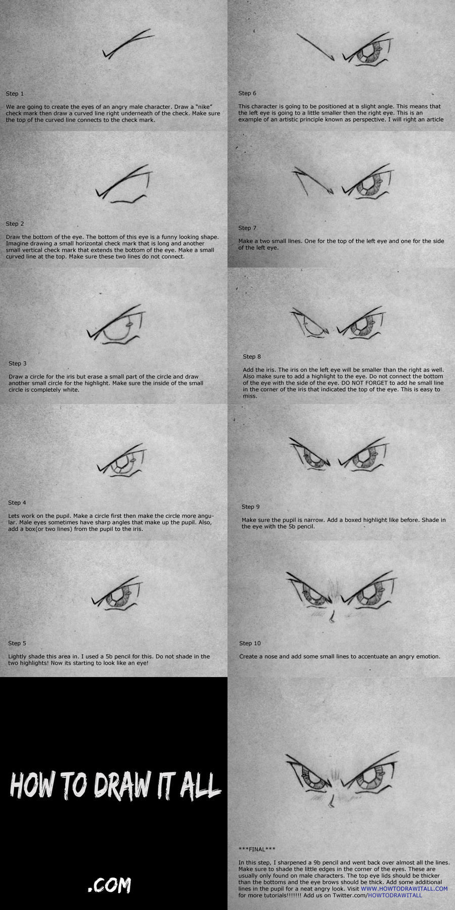 Manga Eyes Tutorial by HowToDrawItAll on DeviantArt