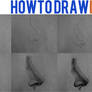 how to draw a nose