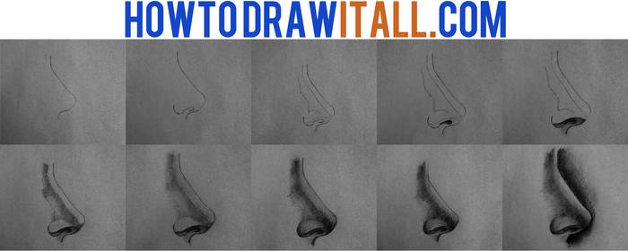 how to draw a nose