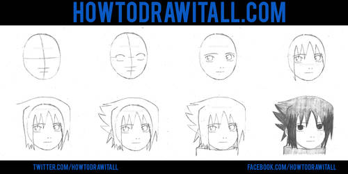 HOW TO DRAW SASUKE