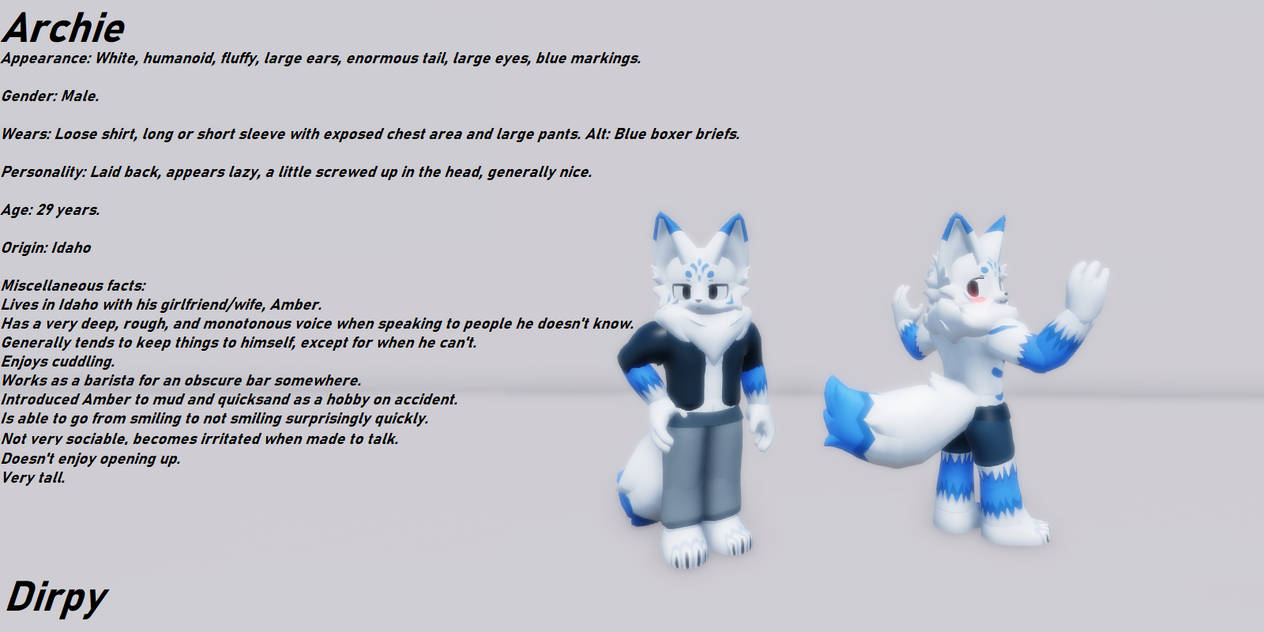 Archie referene sheet by DirpyMaster05 on DeviantArt