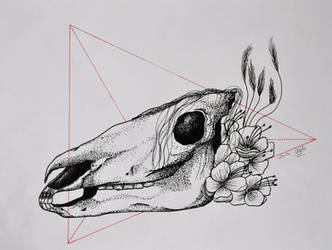 Dot Horse - Tattoo design