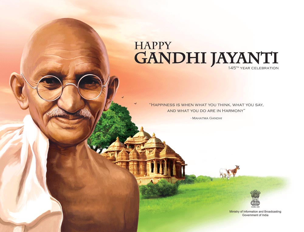 Gandhi Jayanti Ad done for a news paper contest