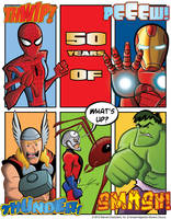 50 Years of Spider-Man Hulk Thor Ant-Man Iron Man