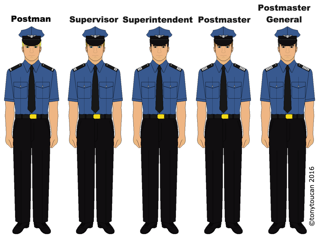 Postal Police Ranks Rocotian Postal Service Uniforms and Ranks by tonytoucan on DeviantArt