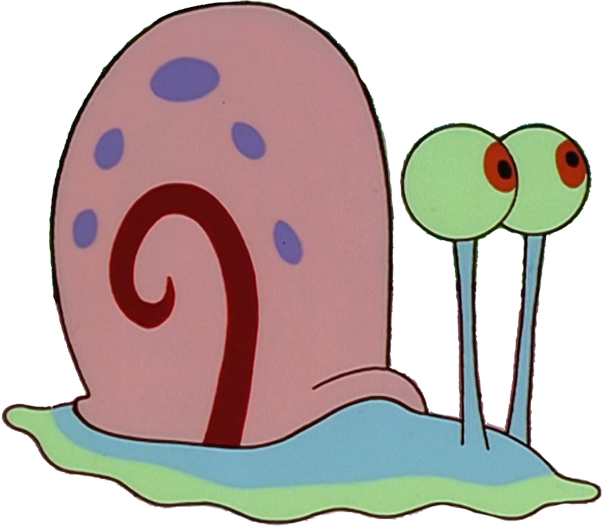 gary the snail eating