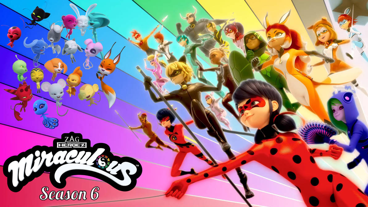 Miraculous Season 6 Heroes and Kwamis by PascalMulokozi2 on DeviantArt