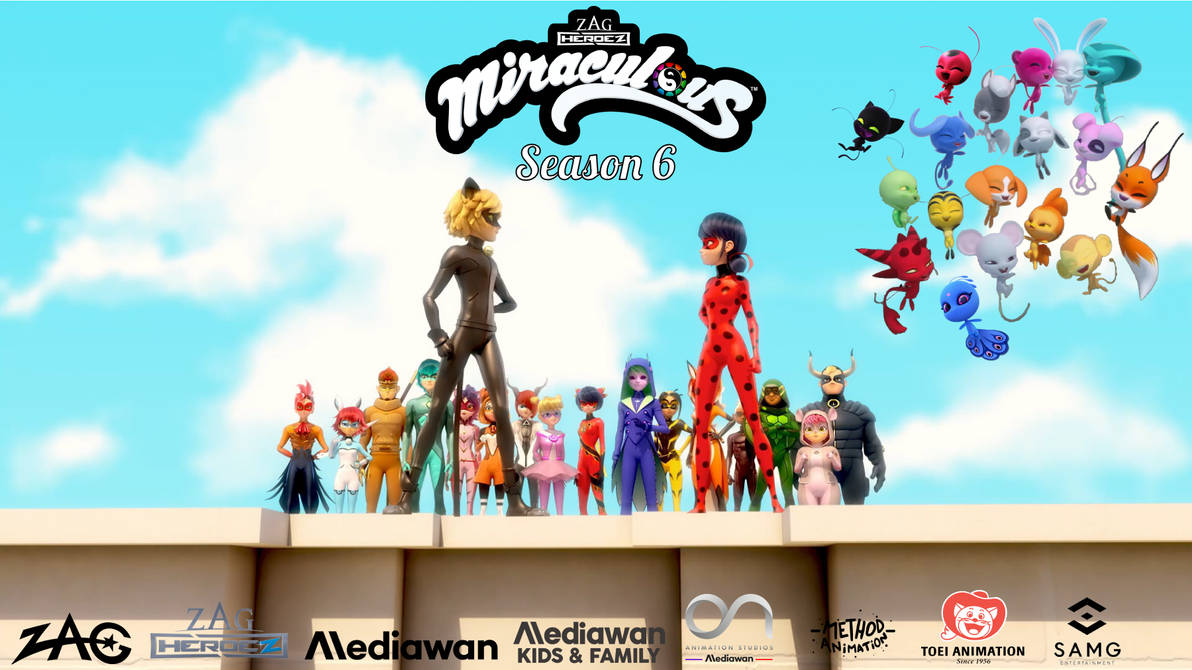 6 Ladybug Miraculous Season 6 Wallpaper Feat Kwamis by PascalMulokozi2 on DeviantArt