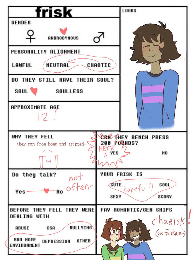Frisk Example my frisk template thing by CottonOfTheCandy on DeviantArt