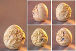 Faux Rock Rose Egg by Glori305