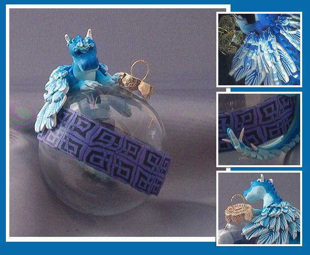 Blue Dragon ornament