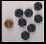 Polymer clay buttons by Glori305