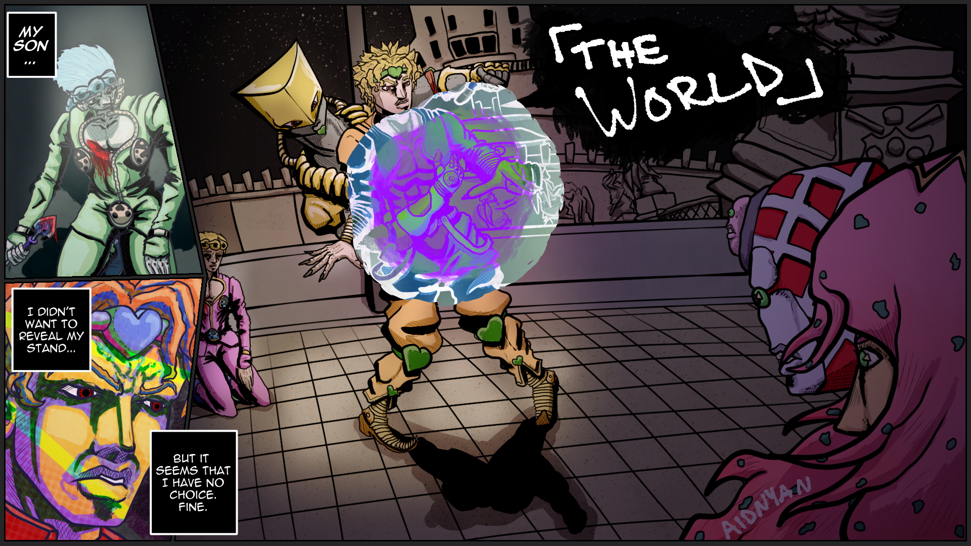 Dio and Giorno vs the Boss part 1 by aidnyan on DeviantArt