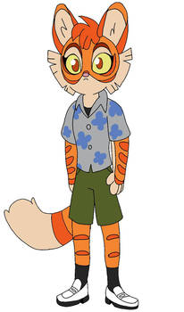 Freckle in his summer outfit 